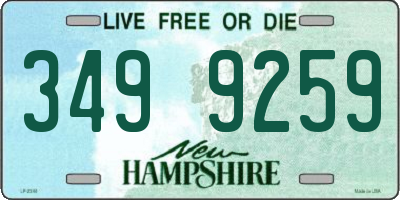 NH license plate 3499259