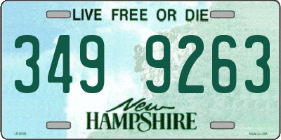 NH license plate 3499263