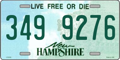 NH license plate 3499276