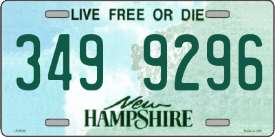 NH license plate 3499296