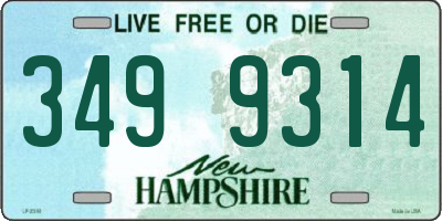 NH license plate 3499314
