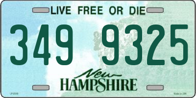 NH license plate 3499325