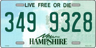 NH license plate 3499328