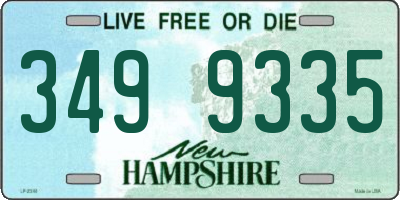 NH license plate 3499335