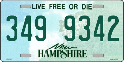 NH license plate 3499342