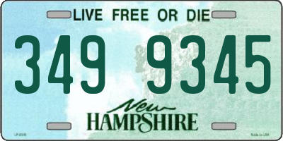 NH license plate 3499345