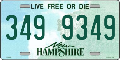 NH license plate 3499349