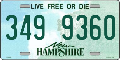 NH license plate 3499360
