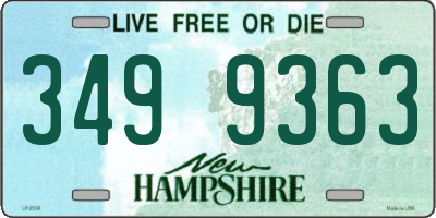 NH license plate 3499363