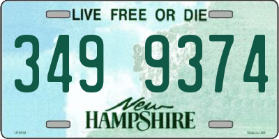 NH license plate 3499374