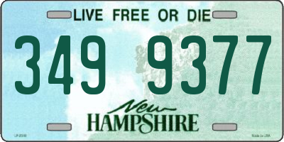 NH license plate 3499377