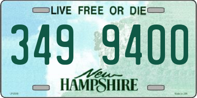 NH license plate 3499400