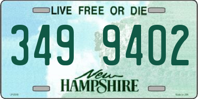 NH license plate 3499402