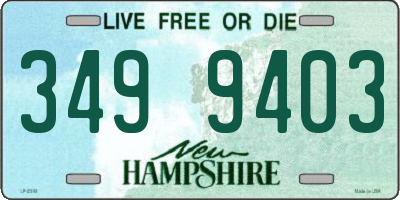 NH license plate 3499403