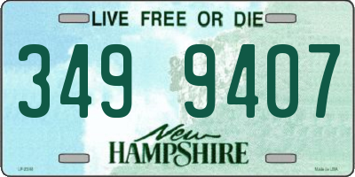NH license plate 3499407
