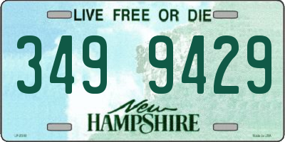 NH license plate 3499429