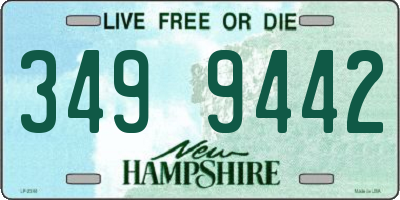 NH license plate 3499442