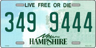 NH license plate 3499444