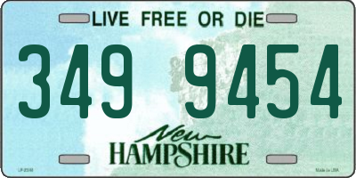 NH license plate 3499454