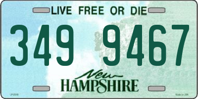 NH license plate 3499467