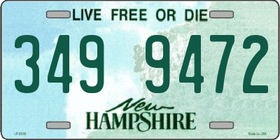 NH license plate 3499472