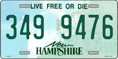 NH license plate 3499476