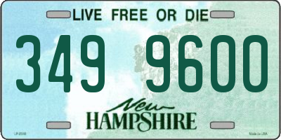 NH license plate 3499600