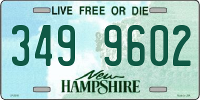 NH license plate 3499602