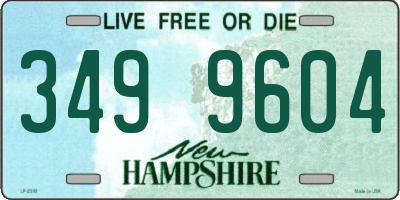 NH license plate 3499604