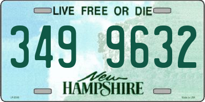 NH license plate 3499632