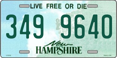 NH license plate 3499640
