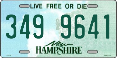 NH license plate 3499641