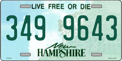 NH license plate 3499643