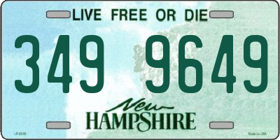 NH license plate 3499649
