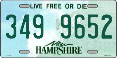 NH license plate 3499652