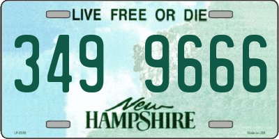 NH license plate 3499666