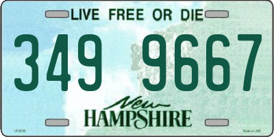 NH license plate 3499667