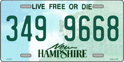 NH license plate 3499668