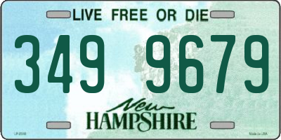 NH license plate 3499679