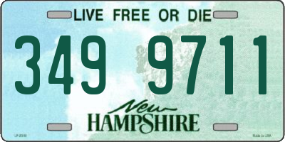 NH license plate 3499711