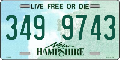 NH license plate 3499743