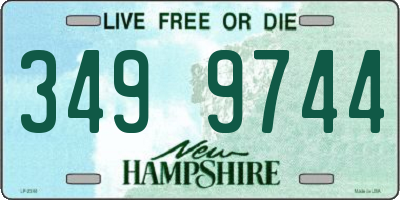 NH license plate 3499744