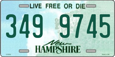 NH license plate 3499745