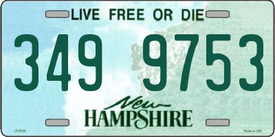 NH license plate 3499753