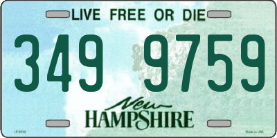 NH license plate 3499759