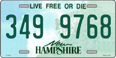 NH license plate 3499768