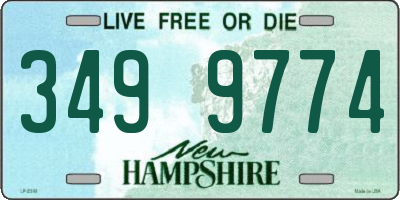 NH license plate 3499774