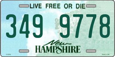 NH license plate 3499778