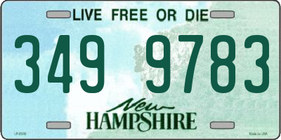 NH license plate 3499783