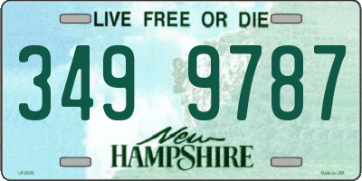 NH license plate 3499787
